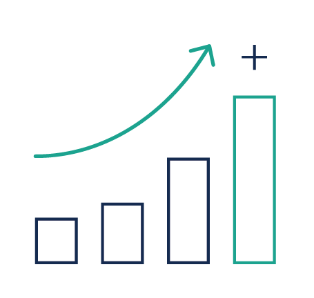 Growth chart icon